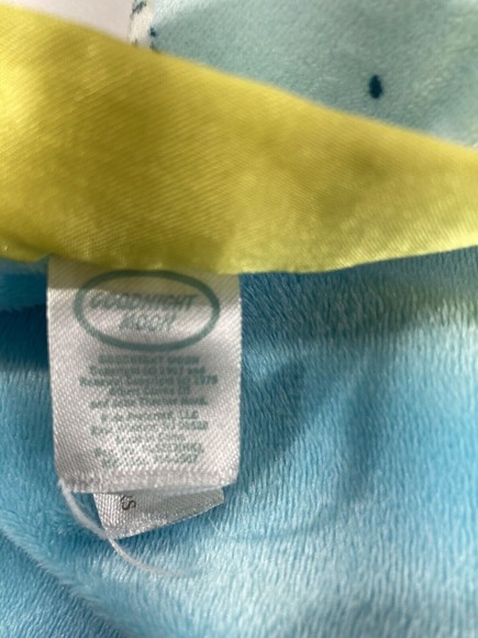 Goodnight Moon Bunny Rabbit Lovey Security Toy Plush Blanket Blue Yellow Satin - Picture 8 of 12